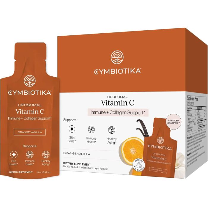 CYMBIOTIKA: Liposomal Vitamin C 28 Count, 14.2 fo