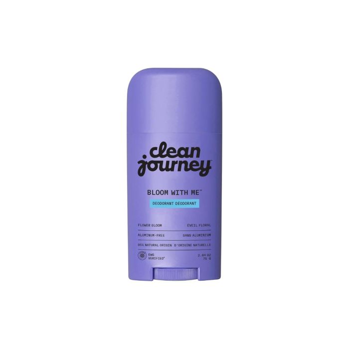CLEANJOURNEY: Bloom With Me Aluminum Free Deodorant, 2.64 oz
