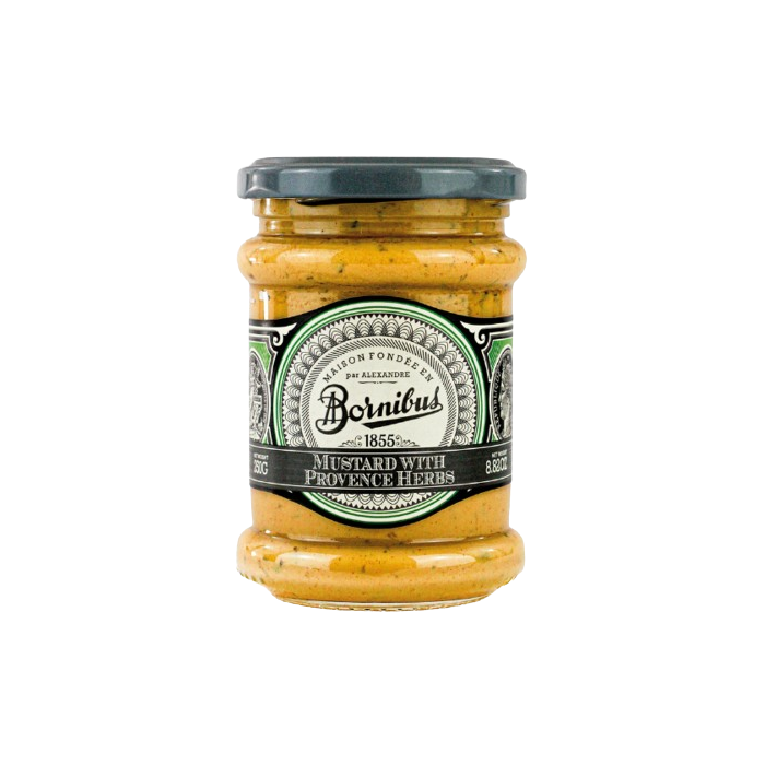 BORNIBUS: Mustard With Provence Herbs, 8.82 oz