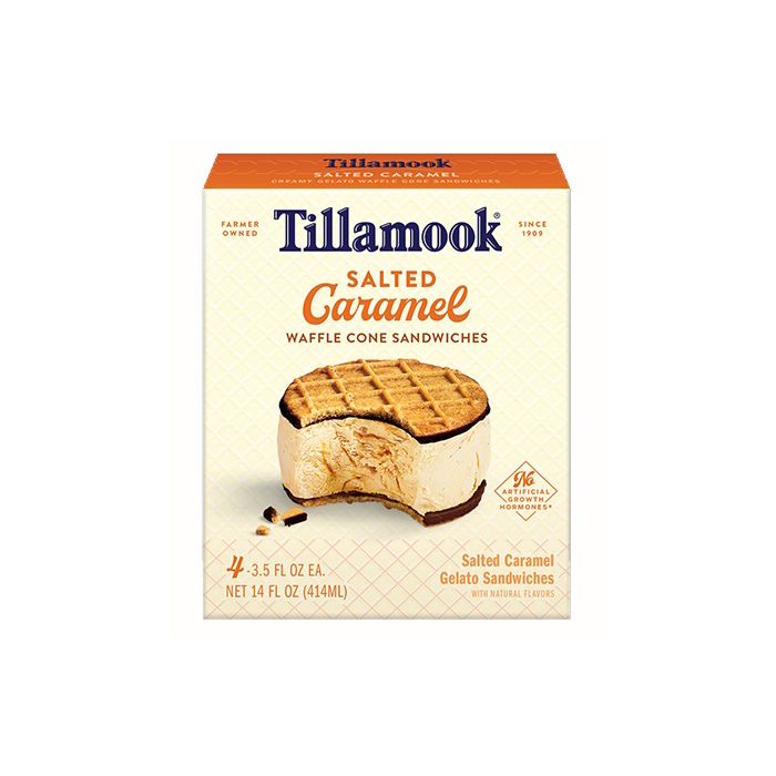TILLAMOOK: Salted Caramel Sandwich Ice Cream, 14 oz