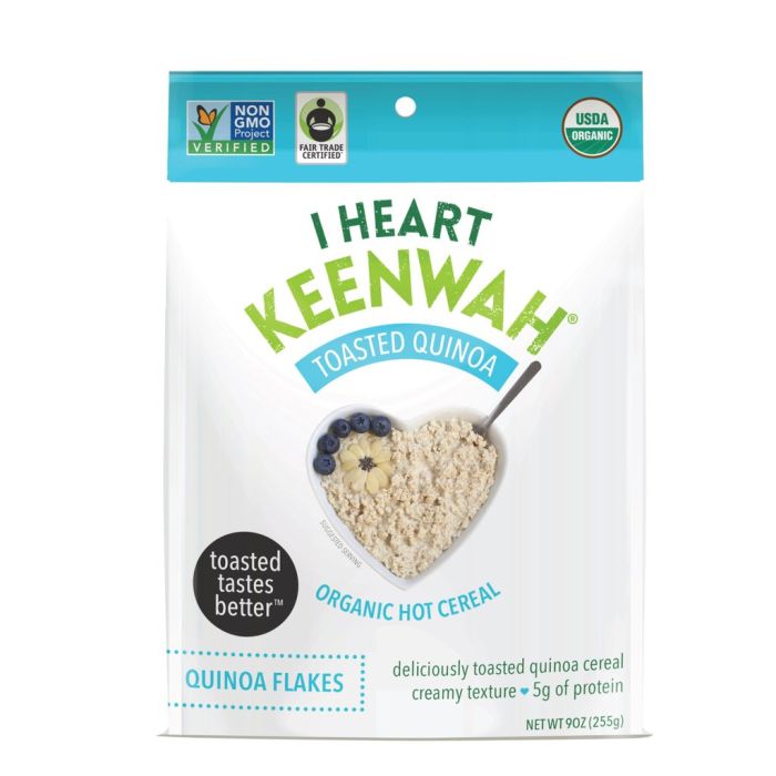 I HEART KEENWAH: Cereal Hot Toasted Quinoa Flakes, 9 oz