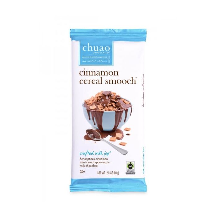 CHUAO CHOCOLATIER: Chocolate Bar Milk With Cinnamon Cereal, 2.8 oz