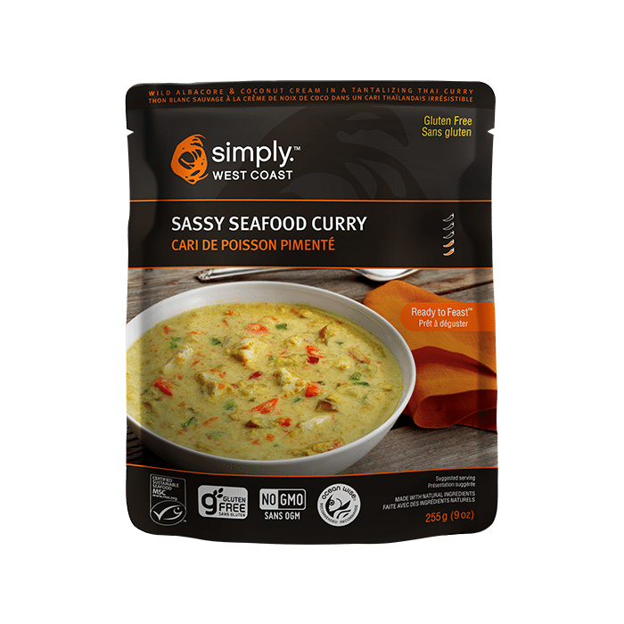 SIMPLY WEST COAST SEAFOOD: Sassy Seafood Curry, 9 oz
