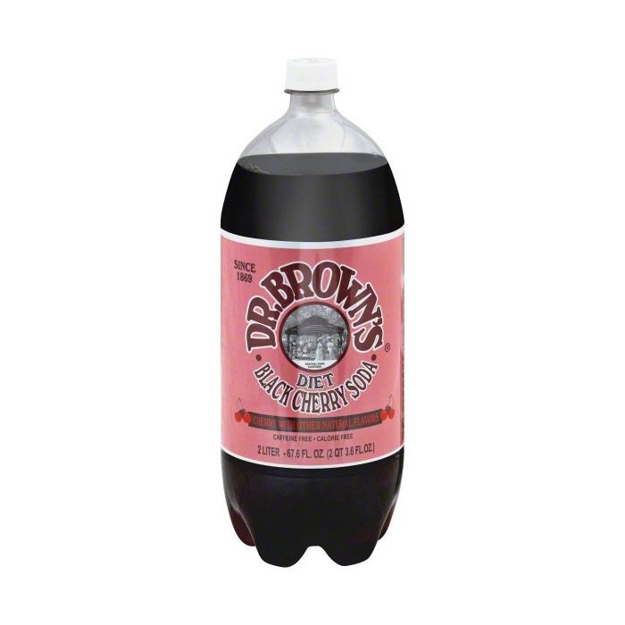 DR BROWNS: Diet Black Cherry Soda, 67.6 fo