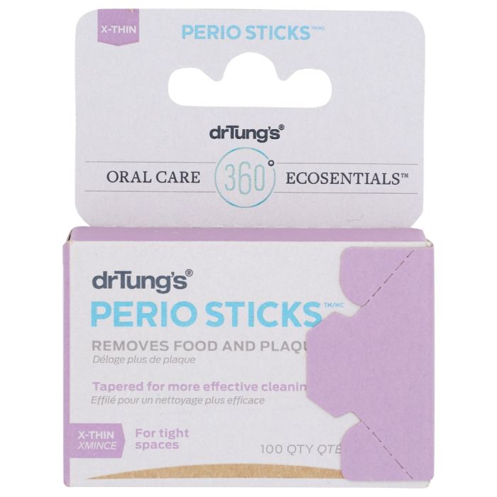 DR TUNGS: Perio Sticks Birch Dental Sticks X Thin, 100 pc