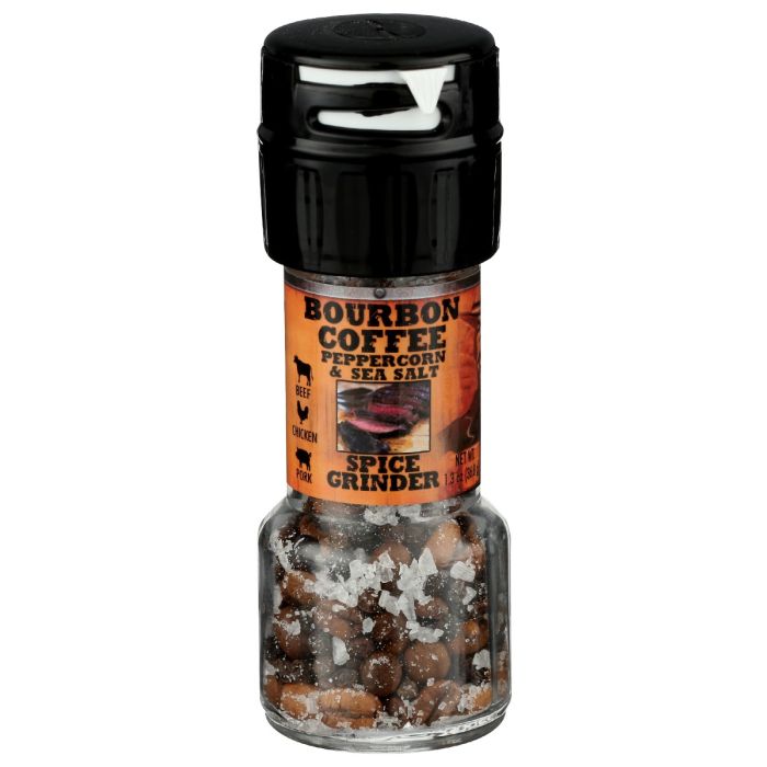 DON PABLO: Bourbon Coffee Peppercorn Sea Salt Grinder, 1.3 oz