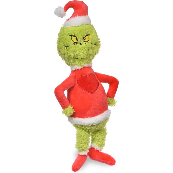 DR. SEUSS GRINCH: The Grinch Dog Toy 9In Heart Plush, 1 pk