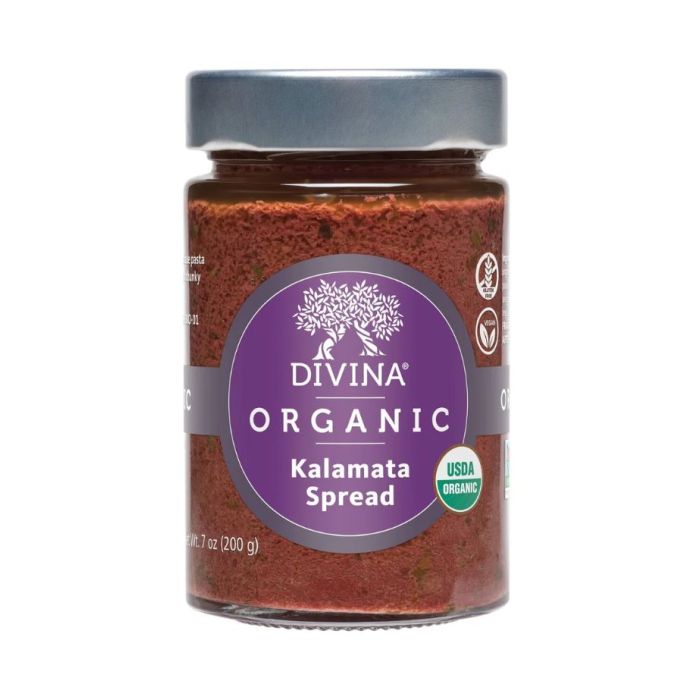 DIVINA: Organic Kalamata Olive Spread, 7 oz