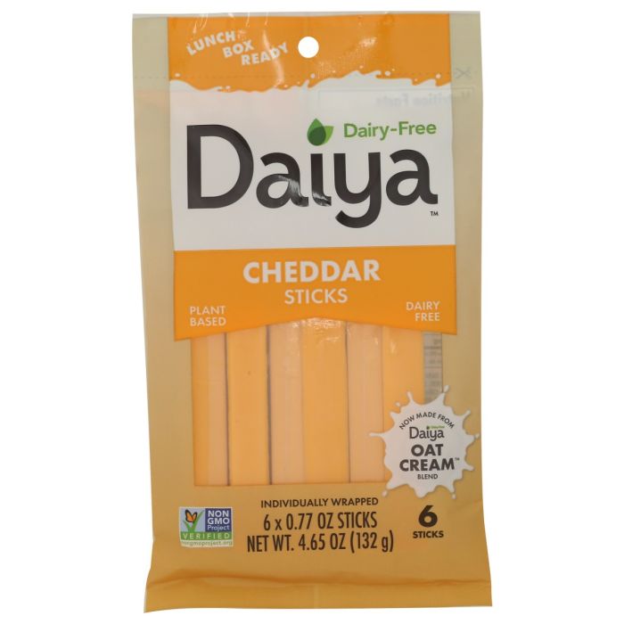 DAIYA: Dairy Free Cheddar Sticks, 4.66 oz