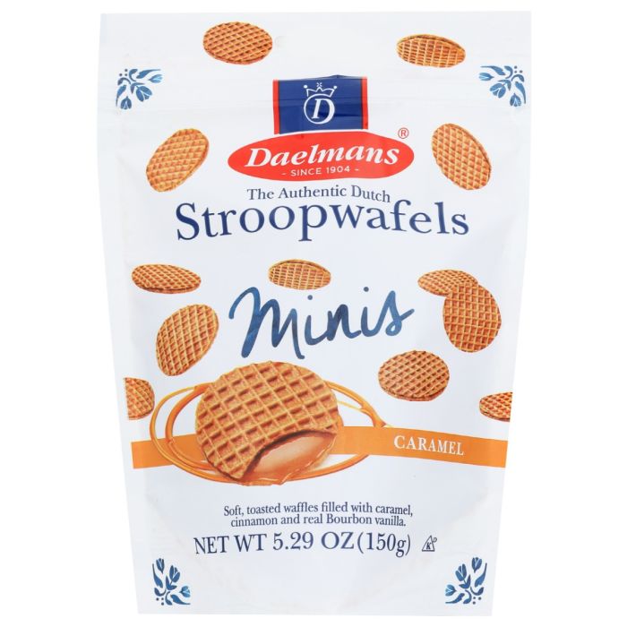 DAELMANS: Mini Caramel Stroopwafels, 5.29 oz