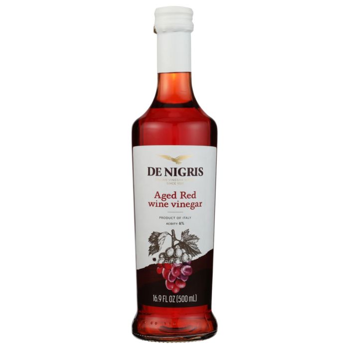 DE NIGRIS: Red Wine Vinegar, 16.9 fo