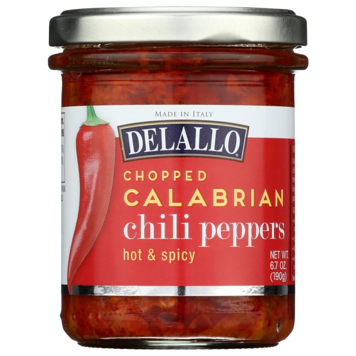 DELALLO: Chopped Calabrian Chili Peppers, 6.7 oz