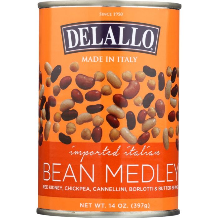 DELALLO: Imported Italian Bean Medley, 14 oz