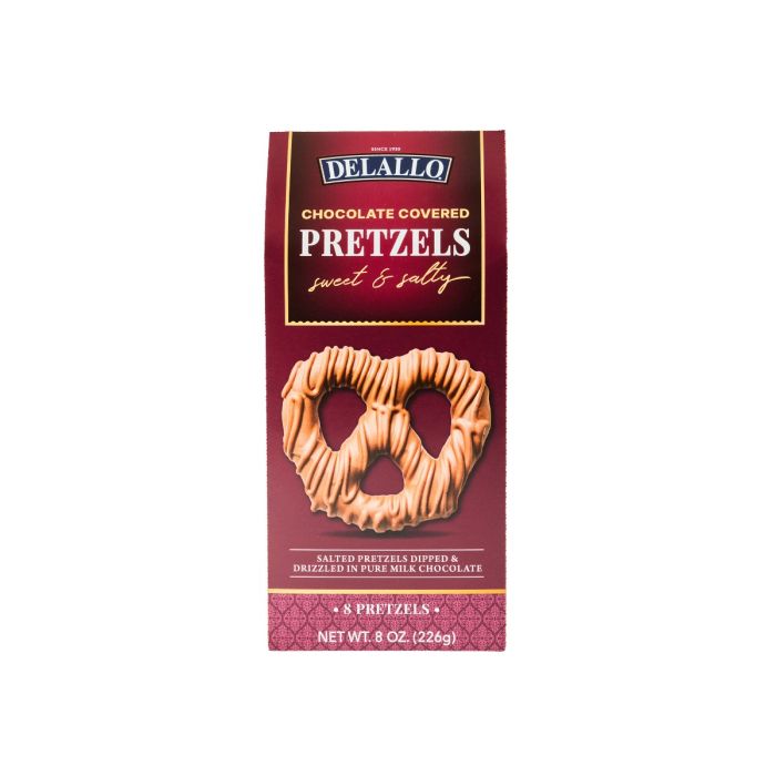 DELALLO: Chocolate Covered Pretzel, 8 oz