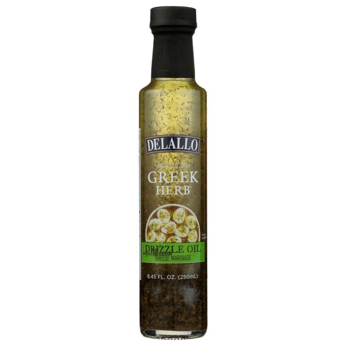 DELALLO: Greek Herb Drizzle Oil, 8.45 oz