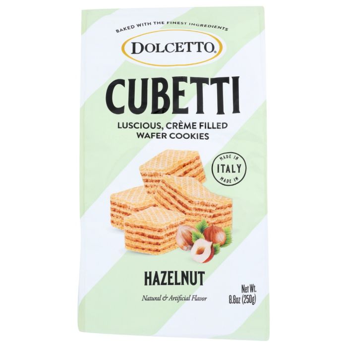 DOLCETTO: Cubetti Hazelnut Wafers, 8.8 oz