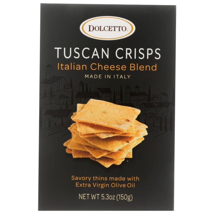 DOLCETTO: Italian Cheese Blend Tuscan Crisps, 5.3 oz