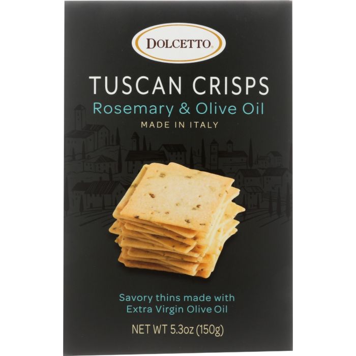DOLCETTO: Rosemary and Olive Oil Tuscan Crisps, 5.3 oz