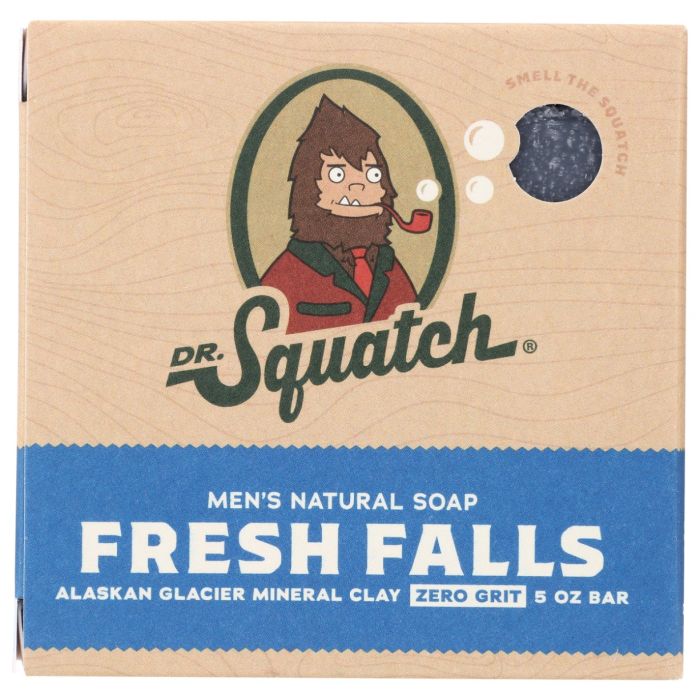 DR SQUATCH: Fresh Falls Soap Bar, 5 oz