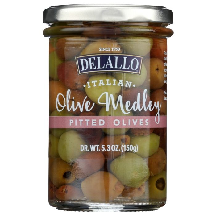 DELALLO: Pitted Olive Medley, 5.3 oz