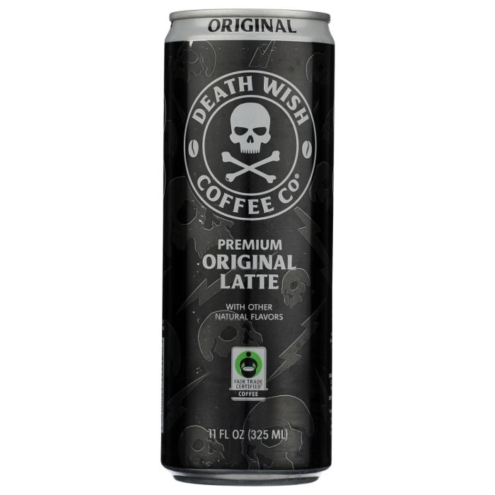 DEATH WISH COFFEE: Premium Original Latte Coffee, 11 fo