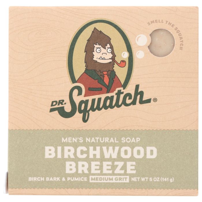 DR SQUATCH: Birchwood Breeze Soap Bar, 5 oz
