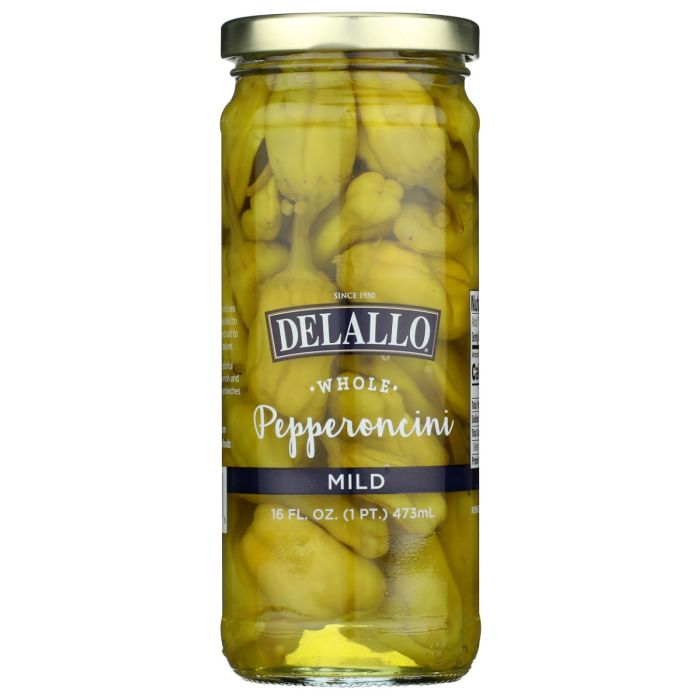 DELALLO: Whole Mild Pepperoncini, 16 oz