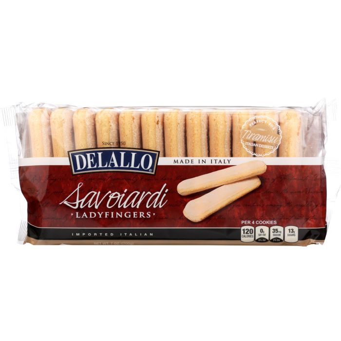 DELALLO: Lady Finger Savoiardi Cookies, 7.06 oz