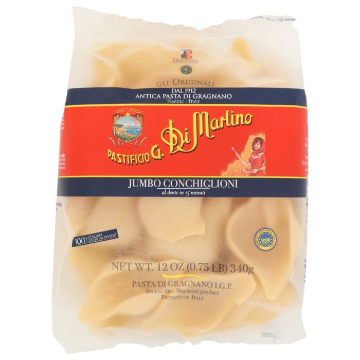 DI MARTINO: Jumbo Conchiglioni Pasta, 12 oz