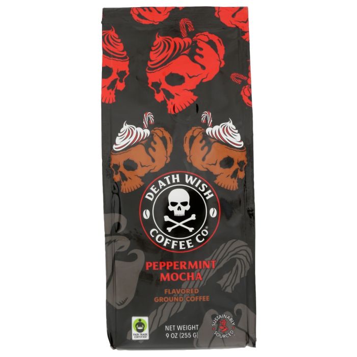 DEATH WISH COFFEE: Peppermint Coffee Ground Coffee, 9 oz