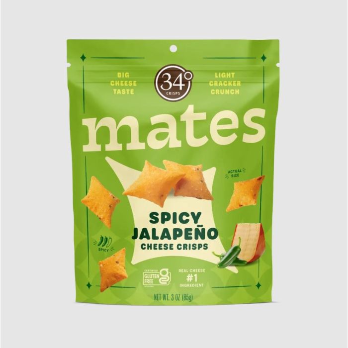 34 DEGREES: Spicy Jalapeño Mates, 3 oz