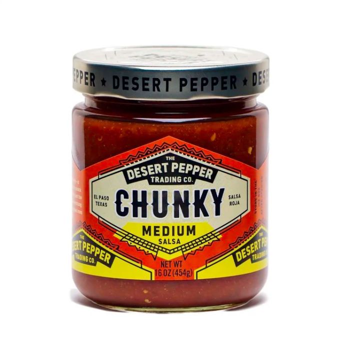 DESERT PEPPER: Chunky Medium Salsa, 16 oz