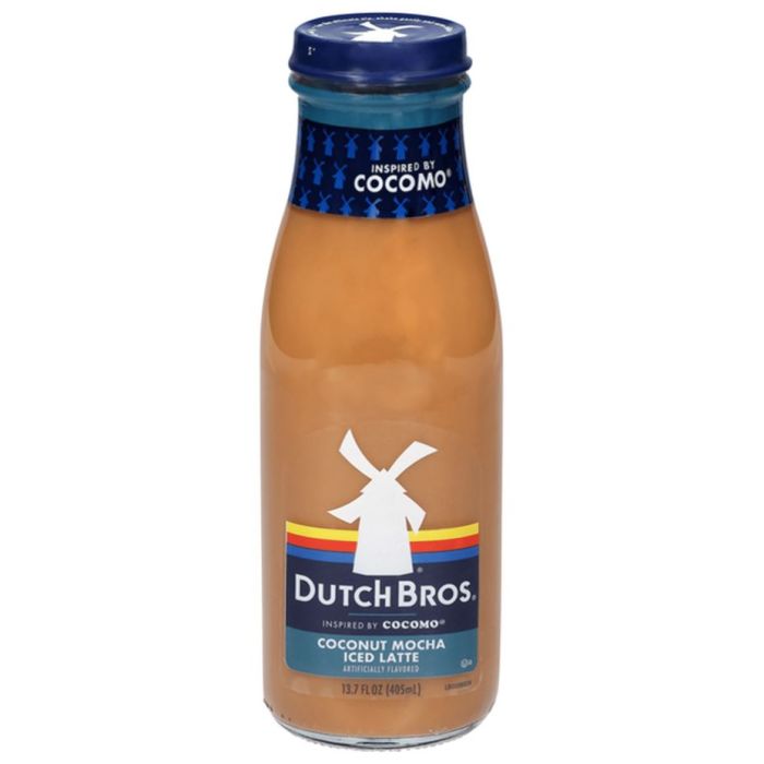 DUTCH BROS: Coconut Mocha Iced Latte, 13.7 fo