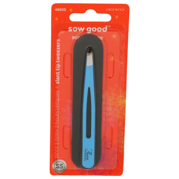 DENCO: Slant Tip Tweezers, 1 ea
