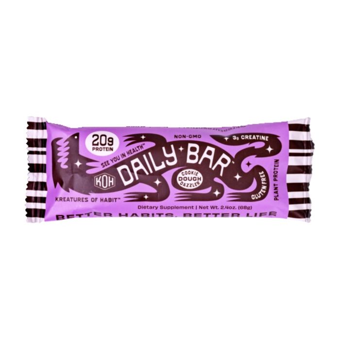 DAILY BAR: Cookie Dough Dazzler Plant Protein Bar, 2.4 oz