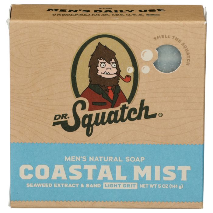 DR SQUATCH: Coastal Mist Soap Bar, 5 oz