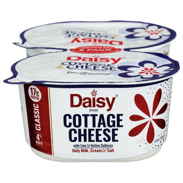 DAISY: Cottage Cheese 4 Percent Lowfat 2 Count, 10.6 oz