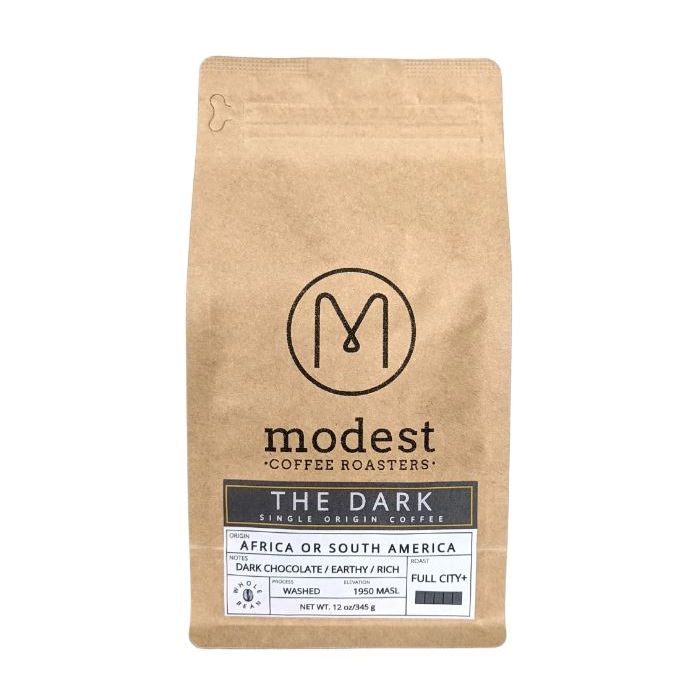 MODEST COFFEE ROASTERS: The Dark Single Origin Coffee, 12 oz