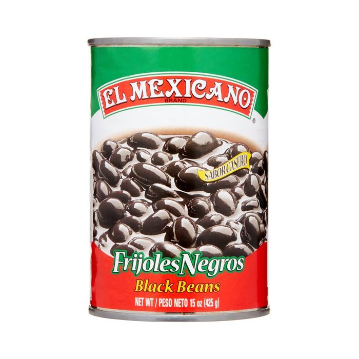 EL MEXICANO: Beans Black Whole, 15 oz