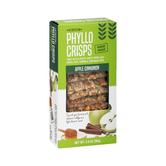 NU BAKE: Phyllo Crisps Apple Cinn, 2.8 oz