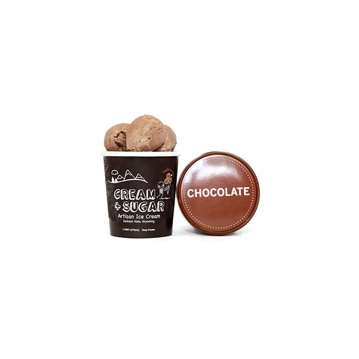 CREAM AND SUGAR: Ice Cream Chocolate, 16 oz
