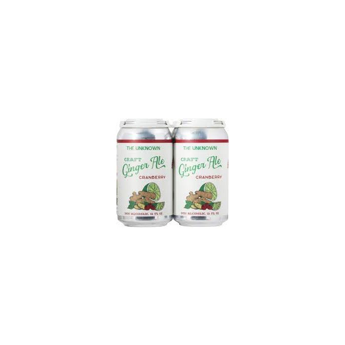 THE UNKNOWN: Soda Ginger Ale 4Pk, 48 fo