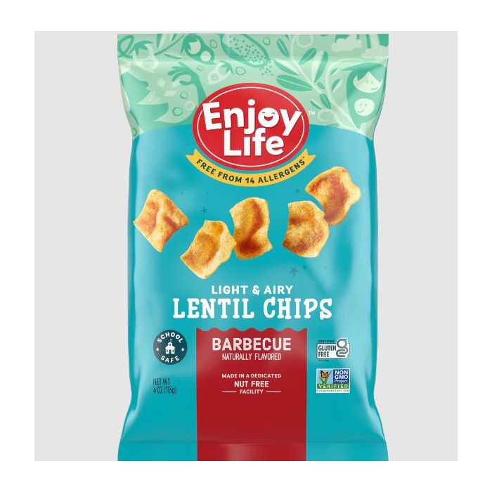 ENJOY LIFE: Barbecue Lentil Chips, 4 oz