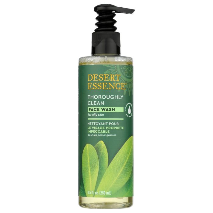 DESERT ESSENCE: Thoroughly Clean Tea Tree Oil Face Wash, 8.5 oz
