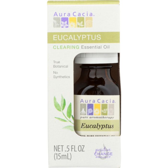 AURA CACIA: Eucalyptus Essential Oil Boxed, 0.5 oz