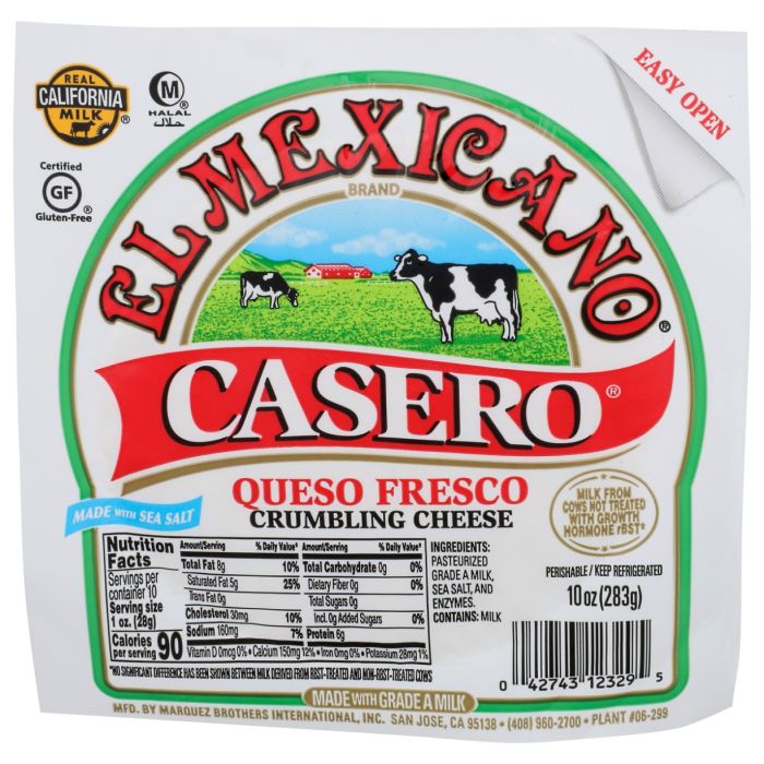 EL MEXICANO: Casero Queso Fresco, 10 oz
