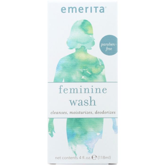 EMERITA: Cleansing and Moisturizing Feminine Wash, 4 oz