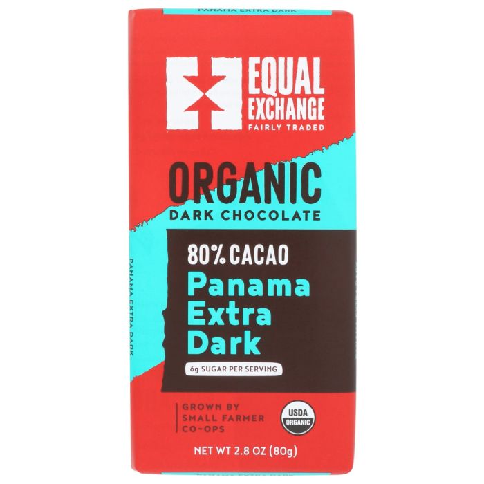 EQUAL EXCHANGE: Organic Panama Extra Dark Chocolate, 2.8 oz