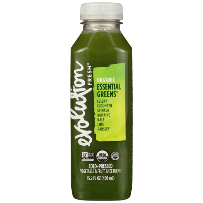 EVOLUTION FRESH: Organic Essential Greens with Lime Juice, 15.2 oz