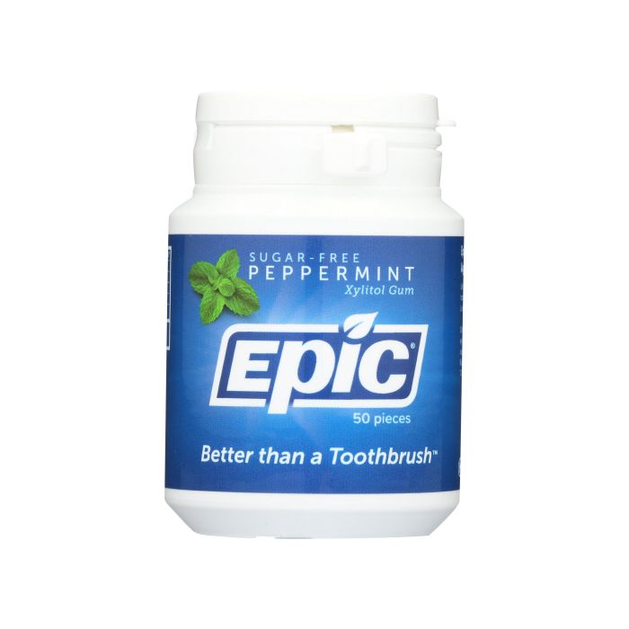EPIC DENTAL: Peppermint Xylitol Gum, 50 pc